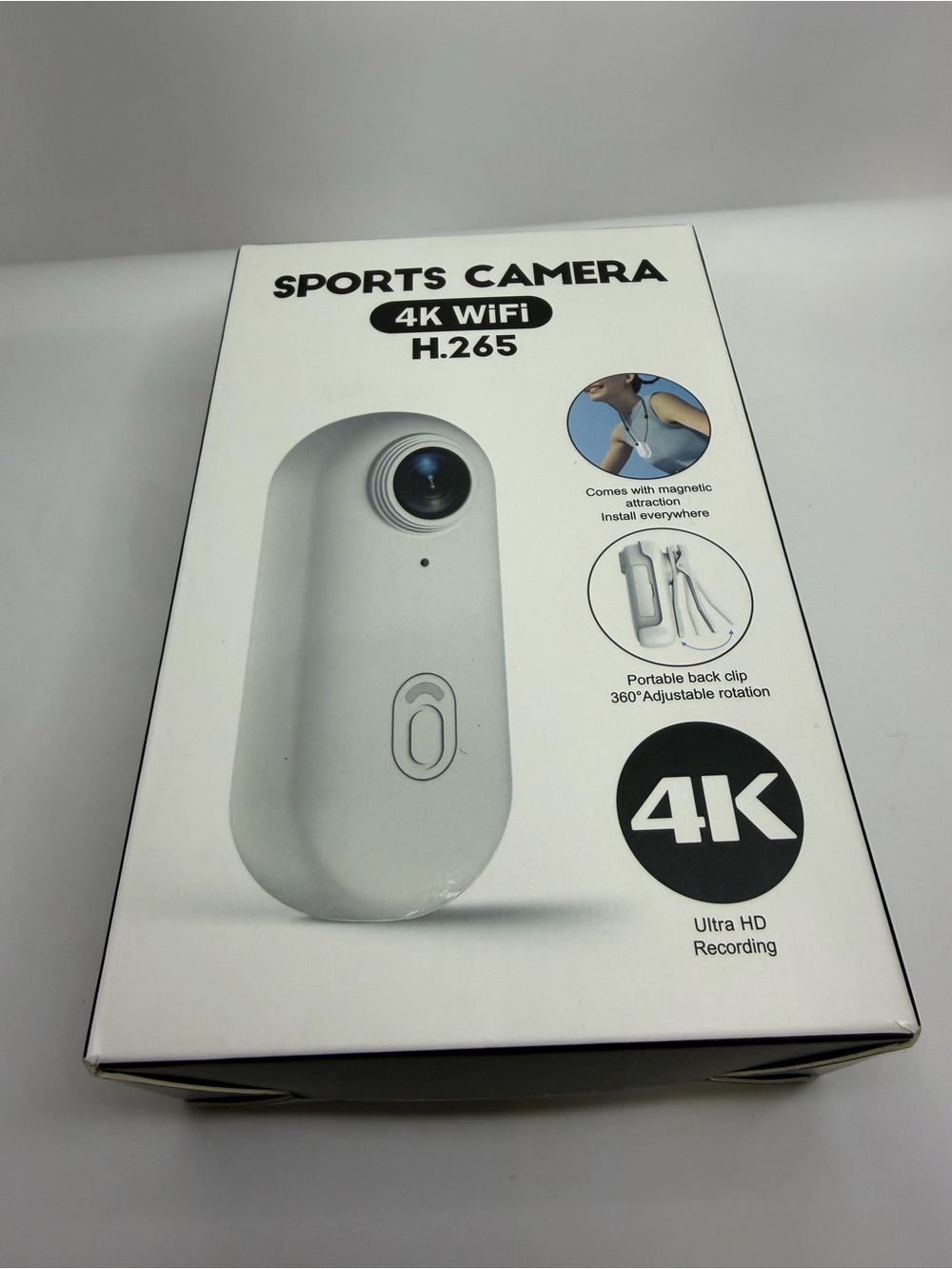 4K WiFi Sports Camera - White